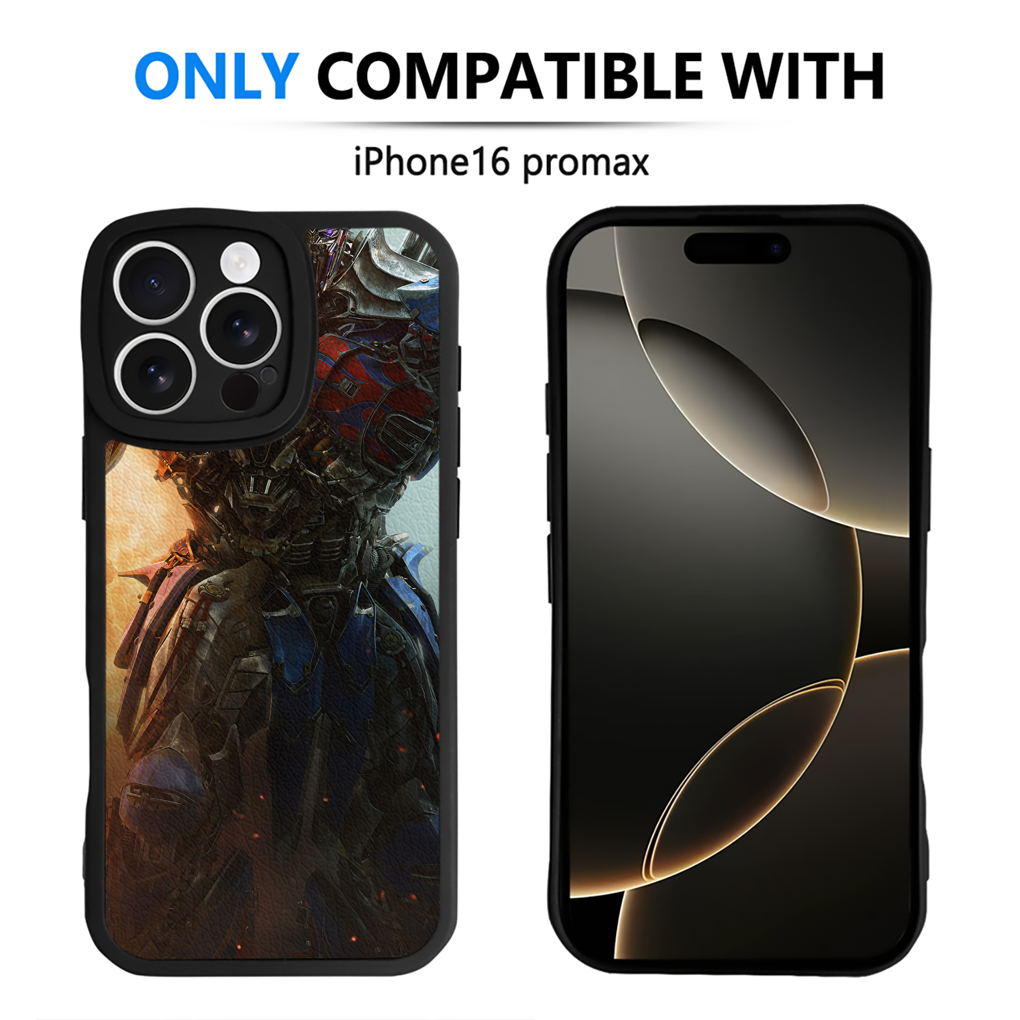 （画像用） Transformers トランスフォーマー 【iPhone 16シリーズ対応】シリコンスマホケース（レザー調） 材質：シリコン